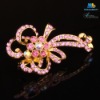 Fashion Crystal Flower Brooch