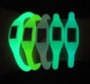 Wholesale Fashion glow in dark Silicone Sport Watch