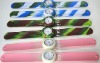 Wholesale 2011 fangle Silicone snap on watch,slap watch