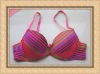 Wholesale Hot Sell B Cup Sexy Colorful Streak Line Girls Underwear