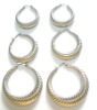 Wholesale fashion hollow stainless steel earrings