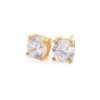 Wholesale 18k gpld plated copper stud earring