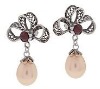 Wholesale Wholesale 925 silver pearl earring jewelry with free logo DR30005E Paypal Accept