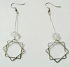 Wholesale fashion silver acrylic earrings