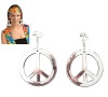 Wholesale plastic peace earrings