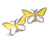 Wholesale fashion butterfly shape alloy enamel stud earrings