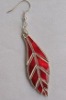 Wholesale morther of pearl shell and silver earrings