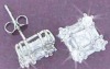 silver jewelry earring