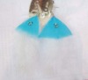 2011 fashion feather hoop earring
