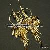 gold plating earrings/metal earrings/handmade earrings