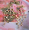 long unique fashion jewelry metal crystal diamond chandelier earring