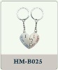 zinc alloy couple key chain