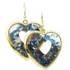 Double hearts earring