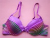 Wholesale Sexy Colorful Stripy Purple Girls Underwear