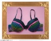 Wholesale Charming Fashion Mixed-colors Stripy Underwire bra