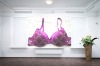Wholesale Charming 3/4 Cup Checker Purple Mixed-colors Bra