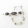 Black hoop earring