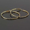 2011 fashiongold plating copper hoop earring