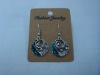 new arrival 50dozens ancients silver oil drip dangle earrings wholesale