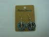 new arrival 50dozens ancients silver oil drip dangle earrings wholesale