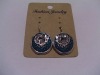 new arrival 50dozens ancients silver oil drip dangle earrings wholesale