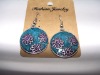 new arrival 50dozens ancients silver oil drip dangle earrings wholesale