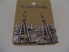 new arrival 50dozens ancients silver oil drip dangle earrings wholesale