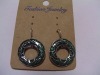 new arrival 50dozens ancients silver oil drip dangle earrings wholesale