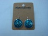 new arrival 50dozens ancients silver oil drip dangle earrings wholesale