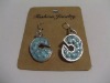 new arrival 50dozens ancients silver oil drip dangle earrings wholesale