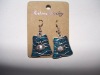 new arrival 50dozens ancients silver oil drip dangle earrings wholesale