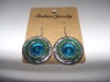 new arrival 50dozens ancients silver oil drip dangle earrings wholesale