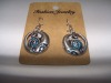new arrival 50dozens ancients silver oil drip dangle earrings wholesale
