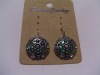 new arrival 50dozens ancients silver oil drip dangle earrings wholesale