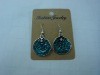 new arrival 50dozens ancients silver oil drip dangle earrings 0051wholesale