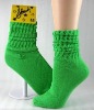 Wholesale lady's colorful 100 socks cotton