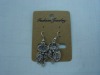 new arrival 50dozens ancients silver oil drip dangle earrings wholesale