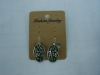 new arrival 50dozens ancients silver oil drip dangle earrings wholesale