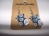 new arrival 50dozens ancients silver oil drip dangle earrings wholesale