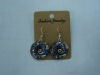 new arrival 50dozens ancients silver oil drip dangle earrings wholesale
