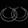 2011 fashion design two hoop earring