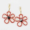 Fashion earring,red butterfly earring