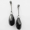 Black arcylic earring
