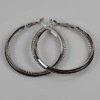 2011 ladies fashion white silver hoop earrings