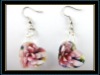 Glass jewelry earrings