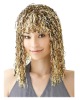 Wholesale Crimped Tinsel Wig - gold Adult