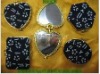Wholesale Quilted mirror embroidered cute mirror wallet (wy-059)