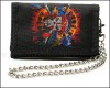 embroidery wallet wholesale band leather wallet pu wallet and skull wallet