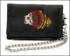 Wholesale embroider wallet wholesale band leather wallet pu wallet and skull wallet
