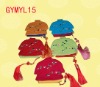 Wholesale Handicraft coin bag, wallet, fabric of many colors, factory wholesale